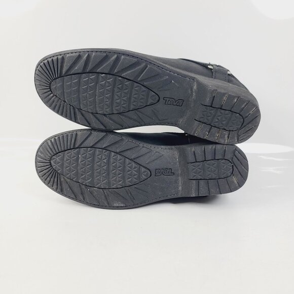 Teva Women's Black De La Vina Dos Harness Classic Leather Ankle Chelsea Boot 7 - Picture 5 of 7